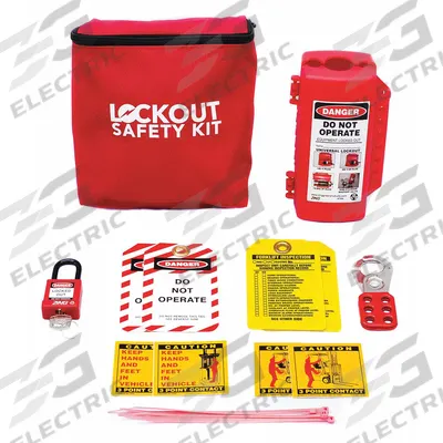 ZING Portable Lockout Kit: Electrical, Keyed Different Padlocks - Portable Electrical Lockout Kits