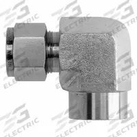 BRENNAN INDUSTRIES Compression Fitting Elbow: 5/8 in OD x 1/2 in Pipe Fitting Size, Stainless Steel (MPN NS2502-10-08-SS). Key specifications — Series: NS2502; Compatible Fitting Brands: Parker CPI; Brand: BRENNAN INDUSTRIES.