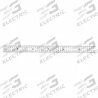 STARRETT Steel Rule, Flexible: C303R-6, 6 in, 0.02 in Thick, 1/50 in/1/64 in, Chrome, Black, Flex. Key specifications — attr939978: 1/50 in; attr934745: STARRETT; attr944509: Chrome; attr939993: Decimal; attr986193: Etched.