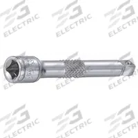 WESTWARD Socket Extension: 1/4 in Input Drive Size, 1/4 in Output Drive Size, 3 in Overall Lg, Std (MPN 53YV68). Key specifications — attr1204978: Not Insulated; attr1204980: Locking Not Included; attr1204984: WESTWARD; attr1204970: Chrome.