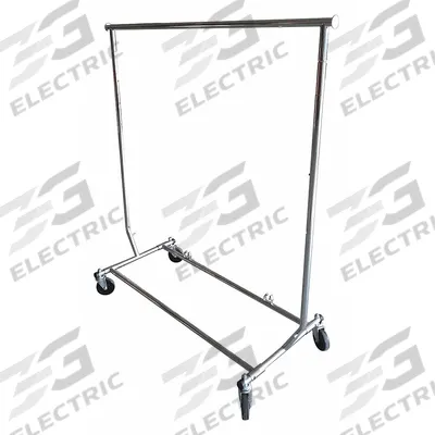 APPROVED VENDOR Garment Rack: Rod Design (No ) Hooks, 1 Rod Rods, 65 in Overall Ht - Garment Racks