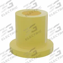 BUNTING BEARINGS Flanged Sleeve Bearing: PTFE, 3/8 in Bore, 5/8 in OD, 3/4 in Overall Lg, Yellow (MPN BJ5F061006). Key specifications — Brand: BUNTING BEARINGS; Color: Yellow.