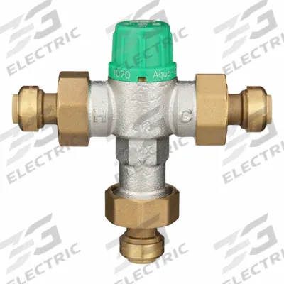 WILKINS Thermostatic Mixing Valve: 1/2 in Inlet Connection Size - Point-of-Use Mixing Valves