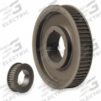 CONTINENTAL Pulley: Curvilinear, Bushed, For 12 mm Belt Wd, 22 Teeth, 8 mm Pitch, Cast Iron (MPN 22G-8M-12-1008). Key specifications — Brand: CONTINENTAL; Finish: Black Oxide; For Bushing Size: 1008.
