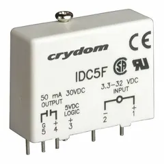 CRYDOM Input Module: PCB Relay Mounting, 5 Pins, 3.3 to 32V AC/DC Input, 30V DC Output (MPN IDC5). Key specifications — Input Voltage: 3.3 to 32V AC/DC; Brand: CRYDOM.
