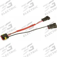 GROTE Pigtail: 3-Way Hard Shell/4-Way Hard Shell, 4 Wires, 9 in Wire Lg, 3 Connectors (MPN 66865). Key specifications — Wire Sizes Included: 16 AWG; Connector Type: 3-Way Hard Shell; Compatible Product Type: Stop, Turn, Tail Lights.