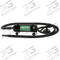 FSI Electric Inflator: 10 in x 7 in x 22 in, 110 V 60 Hz (220V 50 Hz on demand), Aluminum/Steel (MPN P-EIDHD). Key specifications — Color: Black; Includes: Hands Free Adapter; Brand: FSI; For Use With: Inflatable Showers; Accessory Type: Inflator/Deflator; Compatible with Media Type: Air; Electrical Connection Type: Plug-in; Pump Housing Material: Steel/Aluminum.