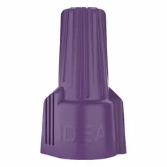 IDEAL Twist-On Wire Connectors: Purple, Wire Sizes 16 AWG – 10 AWG, 600 V, 100, PK (MPN 30-265). Key specifications — Brand: IDEAL; Maximum Wire Combination: (3) 10 AWG; Manufacturer Part Number: 30-265; Minimum Wire Combination: (2) 18 AWG; Series: 65.