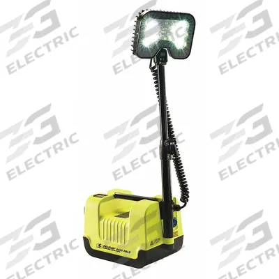 PELICAN Temporary Job Site Light: LED, 1,600 lm Max Brightness, 1 No. of Brightness Levels - Floor-Stand Remote Area Lights