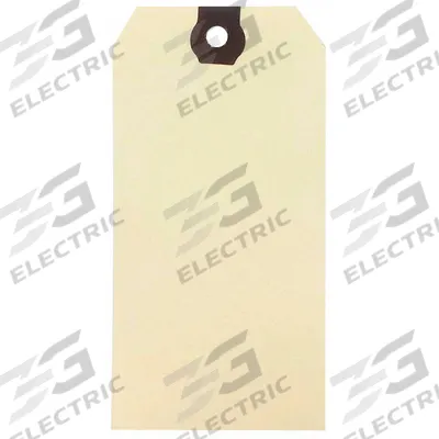 APPROVED VENDOR Shipping Tag: #12, 8 in Tag Ht, 4 in Tag Wd, 15 Points, Manila, Paper - Manila Shipping Tags