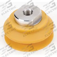 SMC Vacuum Pad Assembly: Bellows, M16x1.50, 80 mm Pad Dia, Urethane Rubber, Brown, 50A (MPN ZPT80HBU-B16). Key specifications — attr1019101: ZPT80HBU-B16; attr1019103: SMC; attr1019107: 50A.