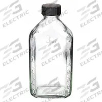 QORPAK Mixing/Storage/Sampling Bottle: 180 mL, Colorless, 24-400, Phenolic, 48, Pulp/Vinyl, Type III (MPN GLC-13070). Key specifications — Body Color: Colorless; Pre-Cleaned: None; Body Material: Soda Lime Glass; Brand: QORPAK; Screw Closure Size: 24-400; Graduated: Yes; USP Specification: Type III; Closure Attached: Attached.