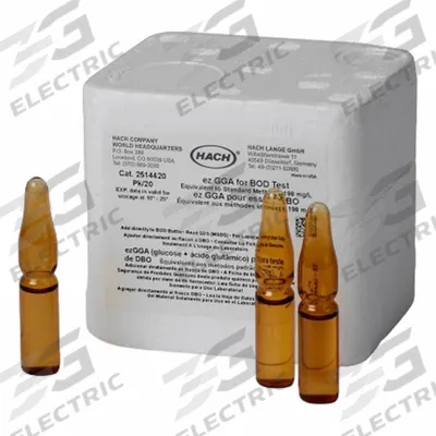 HACH Ampules: 2 mL Volume, Glass, Ampule, Std, 2514420 - Additional Calibration Solutions & Standards