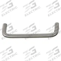 TRIMCO Pull Handle: Thru-Bolt, Copper, Silver, 4 in Mounting Hole Center to Center, 0.31 in (MPN 562-4.710CU). Key specifications — Brand: TRIMCO; Projection Type: Non-Recessed; Material: Copper; Finish: Satin; Color: Silver; Folding Type: Fixed; Mounting Type: Thru-Bolt; Grip Thickness: 0.31 in.