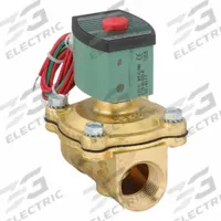 REDHAT Solenoid Valve: 2-Way, Normally Closed, 1 in Pipe Size, 120V AC, Watertight, High Flow (MPN 8210G054). Key specifications — Pipe Size: 1 in; Voltage: 120V AC; Brand: REDHAT; Coil Enclosure: Watertight.