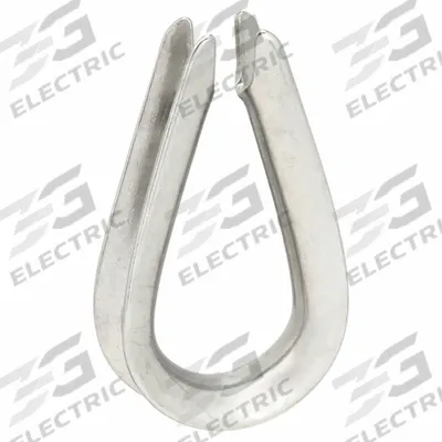 Dayton Wire Rope Thimble: 3/16 in Compatible Rope Dia, 304 Stainless Steel, For Lifting - Thimbles