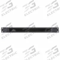 VIDEO MOUNT PRODUCTS Brush Plate Filler: 1 Rack Units, 19 in Overall Wd, 1 3/4 in Overall Ht, Black (MPN ER-BP1). Key specifications — Brand: VIDEO MOUNT PRODUCTS; Product Type: Brush Plate Filler; Color: Black; Material: Steel.