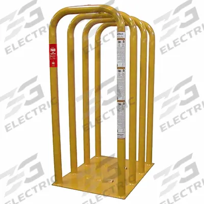 AME Tire Inflation Cage: Tire Inflation Cage, 4-Bar Cage, 172 lb Wt, 57 in Overall Ht - Tire Inflation Cages