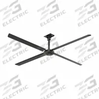 HUNTER INDUSTRIAL Ceiling Fan: 68,675 cfm Airflow, 12 ft Blade Dia, Variable Speeds, 120V AC, Silver (MPN X12-11P-IP-03). Key specifications — Voltage: 120V AC; Light Kit: No; Series: XP; Number of Speeds: Variable; Phase: Single; Current: 8.3 A; Brand: HUNTER INDUSTRIAL.