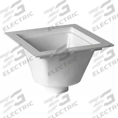OATEY Floor Sink: 12 in Overall Wd, 6 1/2 in Sump Dp, 4 in Nominal Pipe Size - Open Floor Sinks