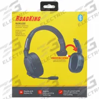 ROADKING Premium Convertible Bluetooth Headset: 33 ft Range, 28 hr Talk Time, 400 hr Standby Time (MPN RKING4000). Key specifications — Brand: ROADKING; Features: Large Leather Earpad with Memory Foam; Microphone Type - Headsets: Boom; Connection Type: Wireless; Product Type: Bluetooth Headset.