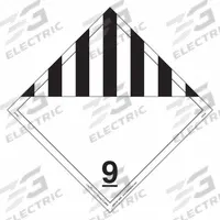 LABELMASTER Miscellaneous Dangerous Goods Placard: Dangerous, 10 3/4 in x 10 3/4 in, Vinyl, 25 PK (MPN Z-PVZ). Key specifications — Brand: LABELMASTER; Message: Dangerous.