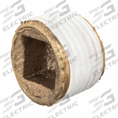 APPROVED VENDOR Plug: Square Drive Cored Plug, 1 in, NPT Threaded, Class 125, C89833 Brass - Threaded Low-Pressure Pipe Fittings for Potable Water with Thread Sealant