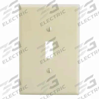 LEVITON Wall Plate: Toggle, 1 Gang, Ivory - General Purpose Wall Plates