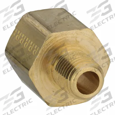PARKER Metal Pipe Straight: Straight, 1/2 in x 1/4 in - Threaded High-Pressure Pipe Fittings