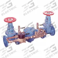 WATTS Double Check Detector Assembly: For Water Media, Low Health Hazard, 33°F 110°F, Cast Iron, CFM (MPN 007DCDAOSY-CFM). Key specifications — Body Material: Cast Iron; Flowmeter UOM: CFM; Connection Type: Swivel Joint.