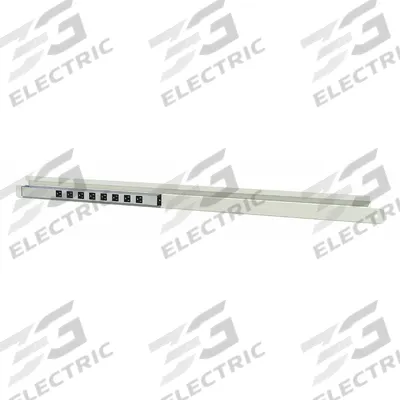 INSTOCK Electrical Outlet Strip and Bin Rail: 48 in Overall Wd - Lab Furniture Raceways & Apron Rails