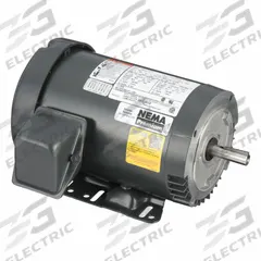 U.S. MOTORS General Purpose Motor: Flange Mount, Totally Enclosed Fan Cooled, 3 hp, 3,490 RPM (MPN U3P1DFC). Key specifications — Brand: U.S. MOTORS; Nameplate Voltage @ 60 Hz: 190V AC; Full Load Current @ 60 Hz: 8.1-7.2/3.6 A; Nameplate RPM @ 60 Hz: 3,490 RPM; Motor Enclosure: TEFC.