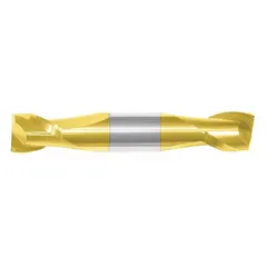 APPROVED VENDOR Square End Mill: Carbide, TiN Coated, Double End, 2 Flute, 1/2" Mill Dia, 5/8" LOC (MPN 234-001121)