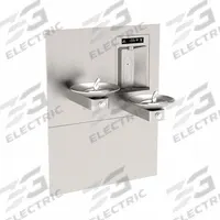 HAWS Drinking Fountain: In-Wall, Non-Refrigerated, Push Button Fountain & Touchless Bottle Filler (MPN 1011HSA). Key specifications — Brand: HAWS; Housing Material: Stainless Steel; Filter Access: Bottom Panel Access; Housing Finish: Satin; Chilling Capacity: Non-Refrigerated; Housing Color: Silver.