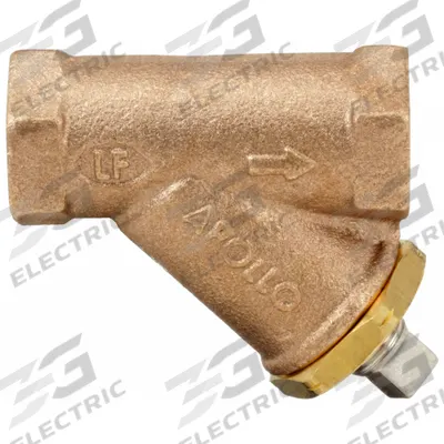 APOLLO Y Strainer: 1 in, NPT, Mesh, 0.125 in Screen Size, Bronze, PTFE - Bronze Y Strainers