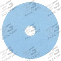 3M Burnishing Pad: Sky Blue, 27 in Dia, Polyester, 3,000 RPM Max Speed, Round, 5 PK (MPN 3050). Key specifications — Shape: Round; Material Group: Synthetic Fiber; Brand Name: 3M/Scotch-Brite.