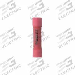 PANDUIT Butt Splice Connector: Red, Vinyl, For Wire Size 22 AWG – 18 AWG, 600 V, Pack Qty 25 (MPN ESV18BX-Q). Key specifications — Brand: PANDUIT.