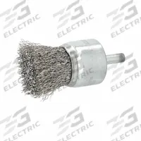 APPROVED VENDOR End Brush: Crimped Stainless Steel, 1 1/8 in Dia, 0.012 in Fill Dia, 1/4 in Shank (MPN 66254443249). Key specifications — Brand: APPROVED VENDOR.