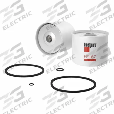 FLEETGUARD Automotive Fuel Filter: 7 1/2 in Overall Lg, 3 7/16 in Outside Dia - Cartridge Fuel Filters