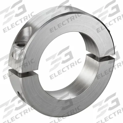RULAND MANUFACTURING Shaft Collar: 2-Piece, Inch, Round, Clamp-On, 1 3/4 in Bore Dia - Stainless Steel Shaft Collars