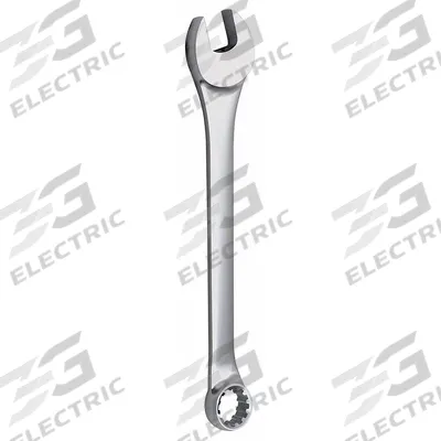 WESTWARD Combination Wrench: Alloy Steel, Chrome, 17 mm Head Size, 8 3/4 in Overall Lg - Metric Spline Combination Wrenches