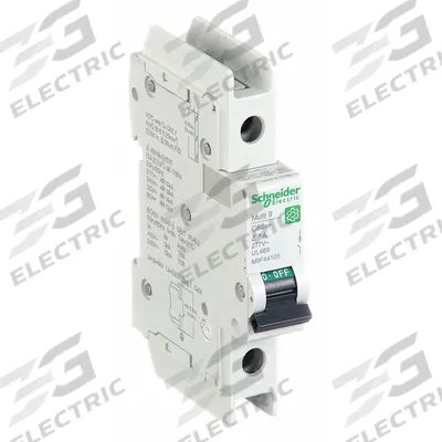 SCHNEIDER Miniature Circuit Breaker: 5 A Amps, 60V DC, 14kA at 120/240V AC - Z-Curve, 1-Pole UL489 DIN Rail-Mount Miniature Circuit Breakers
