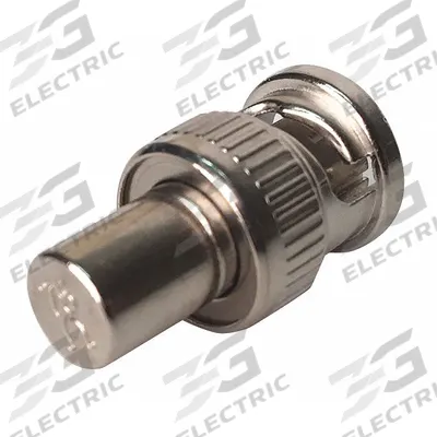 VITEK Coaxial Terminator: BNC, Chrome Plated - Audio-Video Cable Caps & Terminators