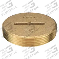AB&A Cover: 3 1/2 in Overall Dia, 3 1/2 in Overall Ht, Brass, Brass, Brass, Screw-In (MPN 60364). Key specifications — Color: Brass; Brand: AB&A; Finish: Brass.