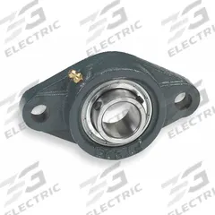 DAYTON 2 Bolt Flange Bearing: Radial Ball, 1 15/16 in Bore, Cast Iron, Set Screws, 7 7/16 in Lg (MPN 3FCW3). Key specifications — Bore Type: Cylindrical; Brand: DAYTON; Lubricant Material: NLGI #2 Equivalent; Mounting Bolt Size: 9/16 in; Split Housing: Not Split; System of Measurement: Inch.