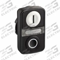 SCHNEIDER ELECTRIC Multihead Operator: Illuminated, 3 Button, Flush Profile, 22 mm Mounting Size (MPN ZB5AW7A1721). Key specifications — Brand: SCHNEIDER; Action: Momentary/Momentary/Momentary; Legend: I; Series: XB5; Push Button Material Type: Non-Metallic.