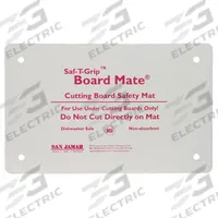 SAN JAMAR Cutting Board Mat: 22 in Overall Lg, 16 in Overall Wd, White, Rubber, NSF Certified (MPN CBM1622). Key specifications — Color: White; Brand: SAN JAMAR; Material: Rubber; NSF Certified: Yes.