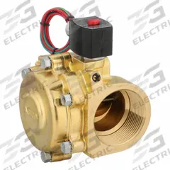 REDHAT Solenoid Valve: 2-Way, Normally Closed, 2 1/2 in Pipe Size, 110V AC/120V AC, High Flow (MPN EF8210G101). Key specifications — Pipe Size: 2-1/2 in; Voltage: 120V AC; Brand: REDHAT; Coil Enclosure: Watertight.