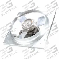 Panel Exhaust Fan: Direct Drive, 16 in Blade, 1/4 hp, 2,476 cfm, 208-230/460V AC, 3 ph (MPN 10D998). Key specifications — Frame Finish: Zinc Plated; Assembled: Assembled; Brand: DAYTON; Nameplate Voltage: 208-230/460V AC; Frame Material: Steel; Hazardous Location Class: Class I, Div 1, Group C and D; Class II, Div 1, Group F and G; Guard Type: None.
