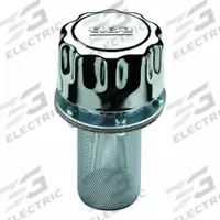 ELESA Hydraulic Breather: 40 micron Filter, Flanged Mounting, 3 Bolt Holes – 40 mm Dia., Steel (MPN 156836). Key specifications — Brand: ELESA; Body Material: Steel.